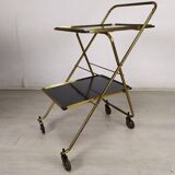 Vintage brass folding dessert