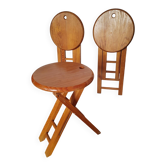 3 tabourets pliants vintage