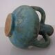 German studio ceramic handle vase by Lu & Gerd Grove, Lübeck, 1960s