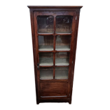 Old showcase, glass door and 4 shelves