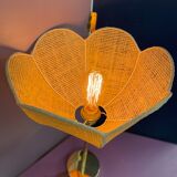 Lampe a poser corolle cannage