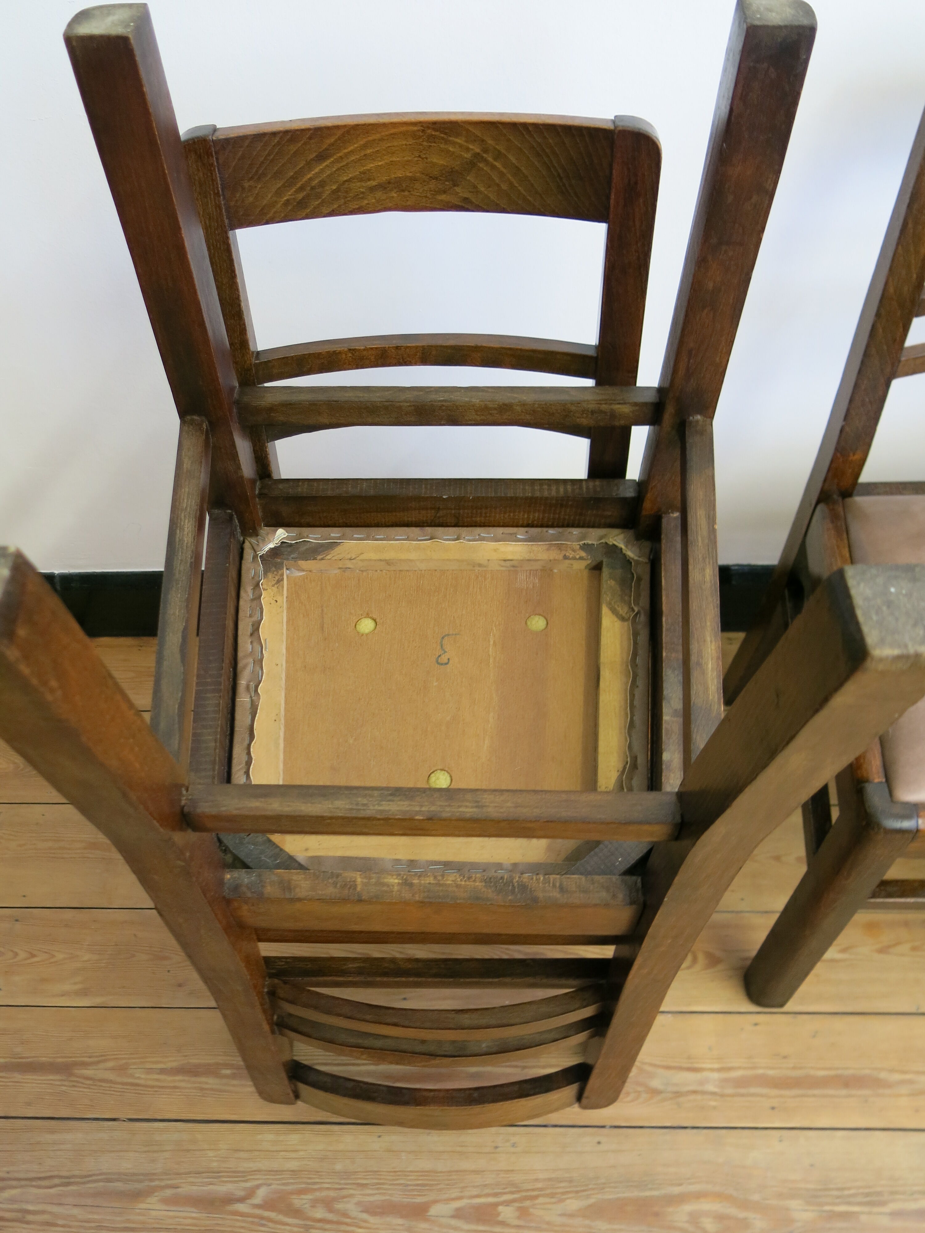 Set of four mid-century chairs