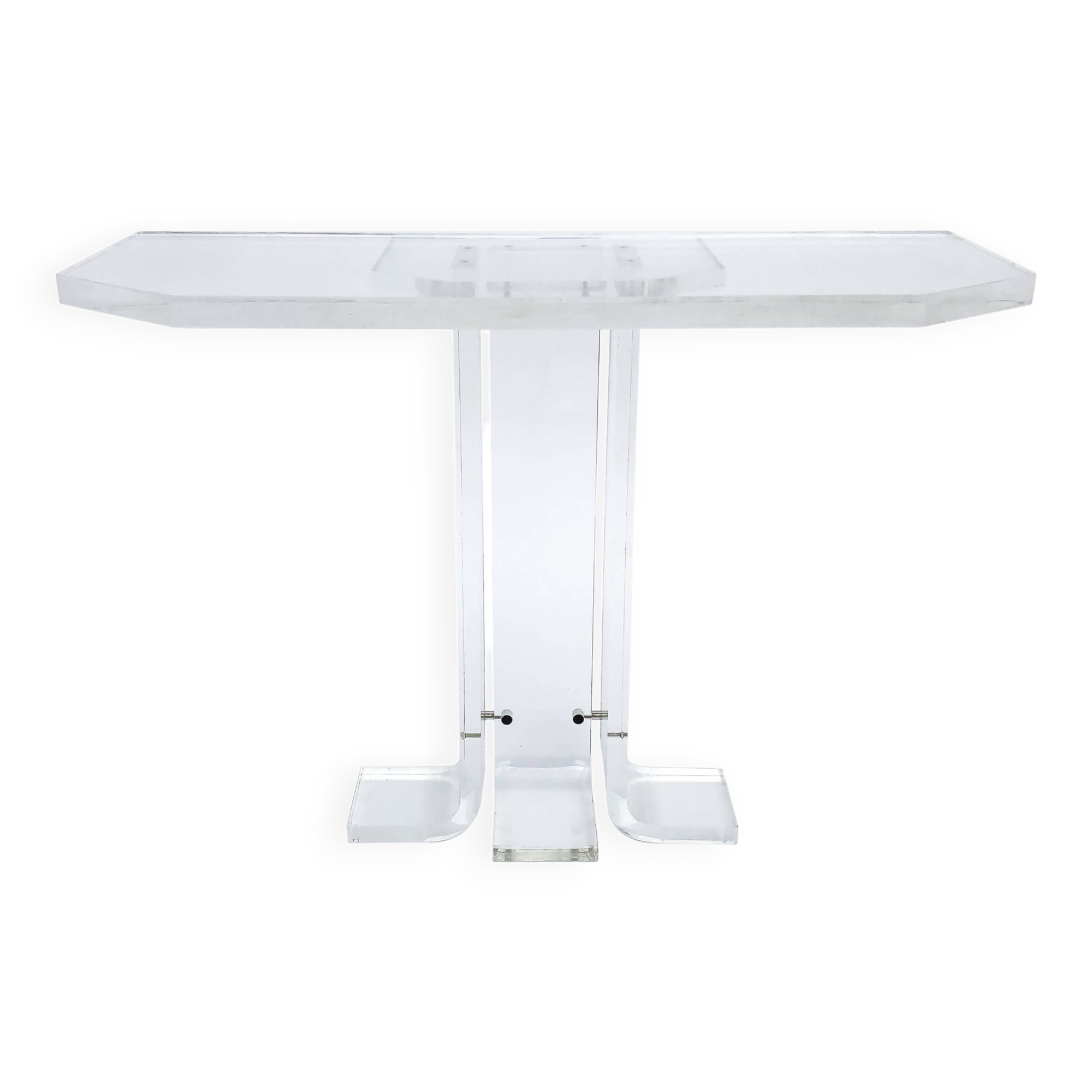 1970s lucite table hollywood regency perspex acrylic vintage postmodern space charles hollis jones