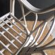 White vintage rattan bench