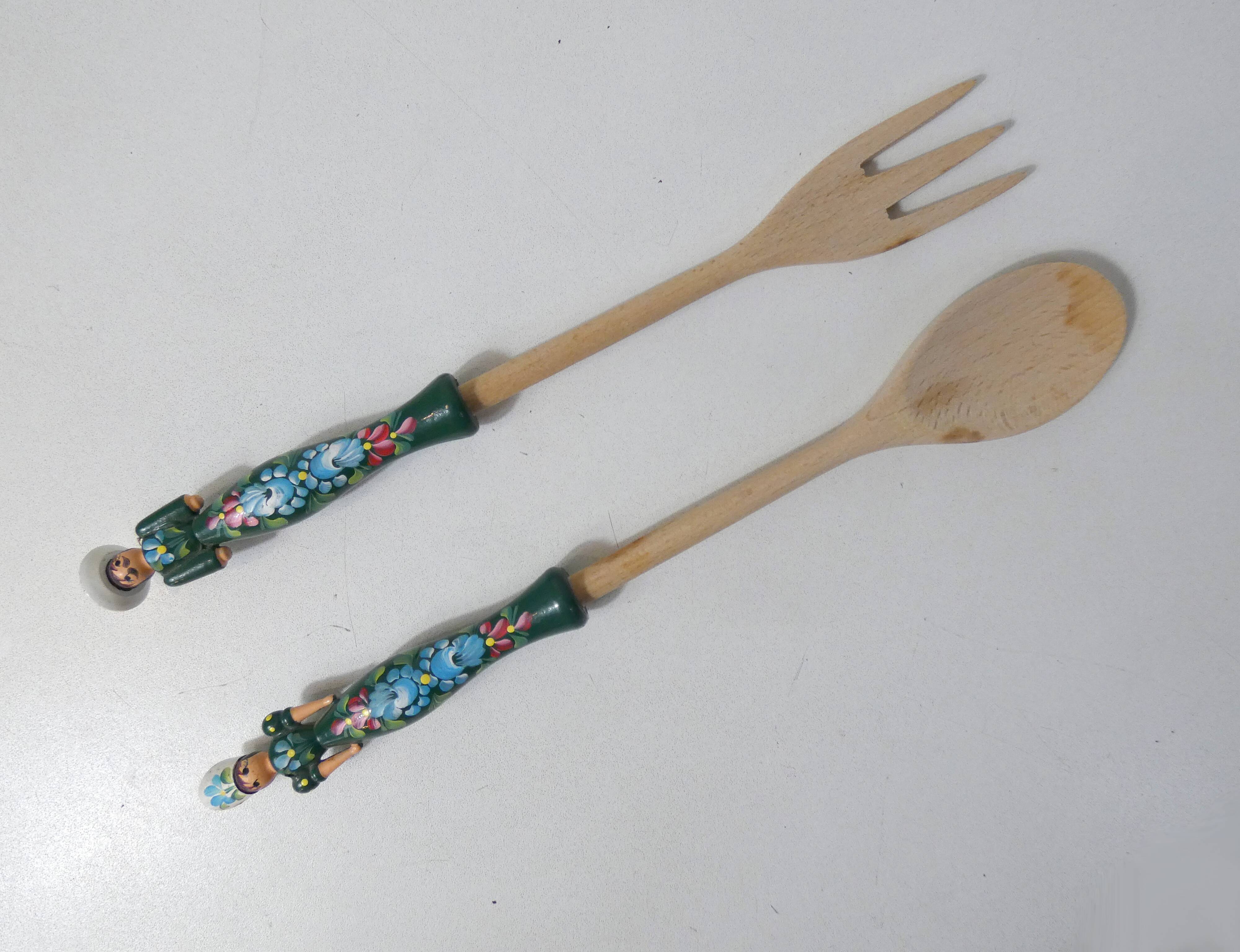 wooden salad servers