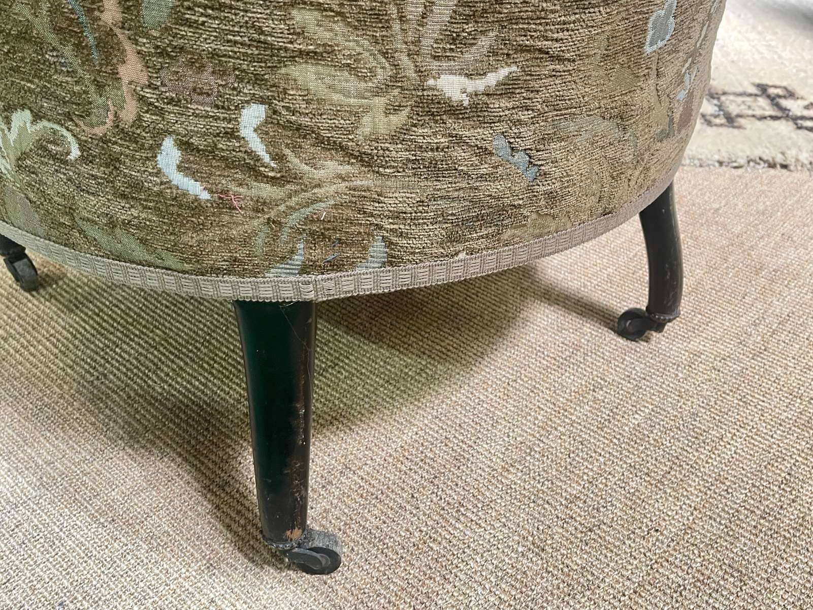 Napoleon III armchair, 19th century, fully restored and reupholstered