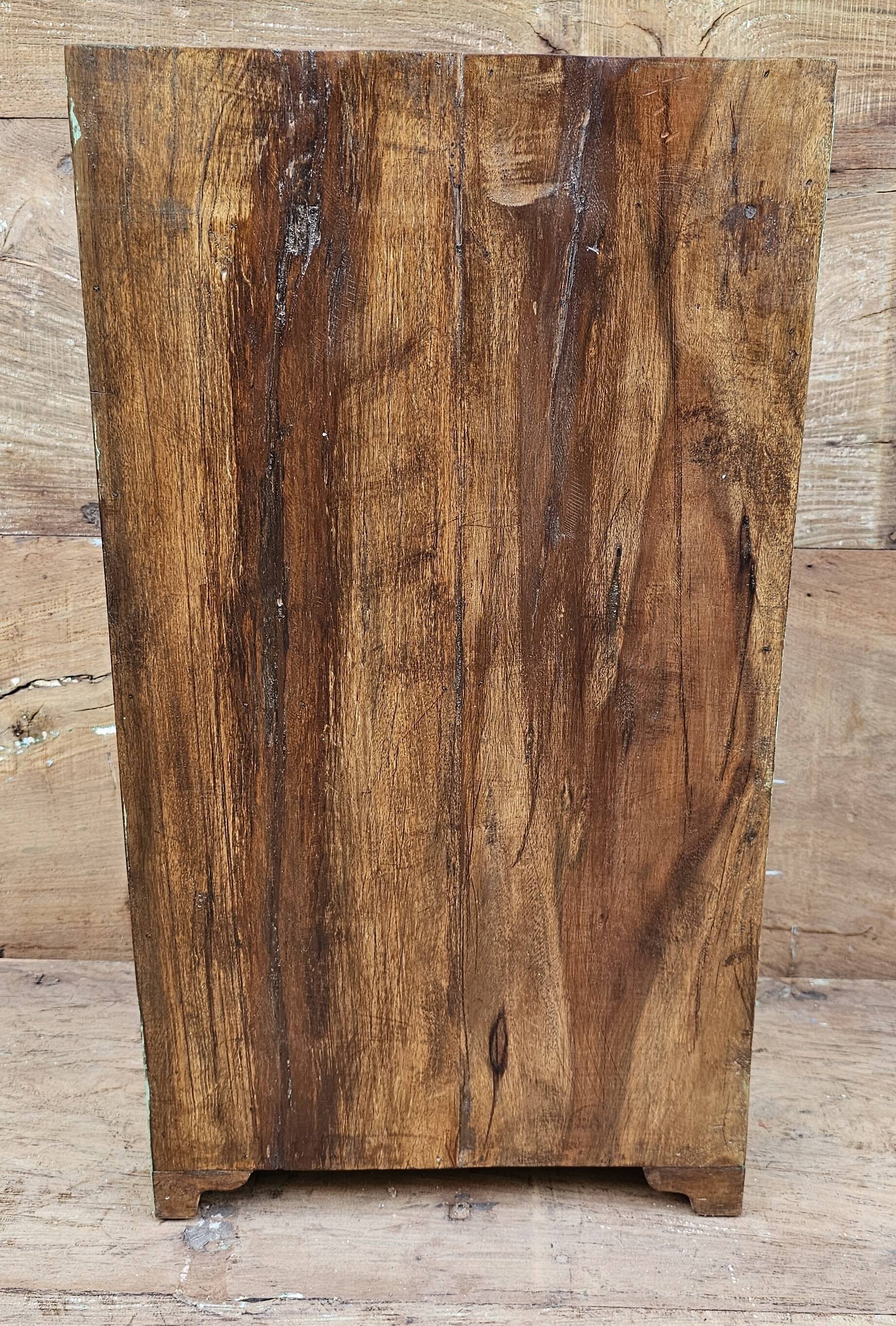 Old bedside table - tribal cabinet in Burmese teak