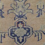 Vintage Blue & Sand Beige Large Persian Rug, 246x344Cm