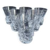 6 Verres à vin Daum Sorcy signés