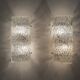 Pair of Austrian Large Midcentury Murano “Florian” Wall Sconce by Kalmar Fr