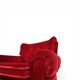 Fauteuil rouge de style Hollywood Regency en Art Déco, 1940