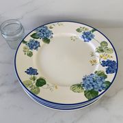 "Hortensia" table service from Luneville, earthenware, 80 pieces