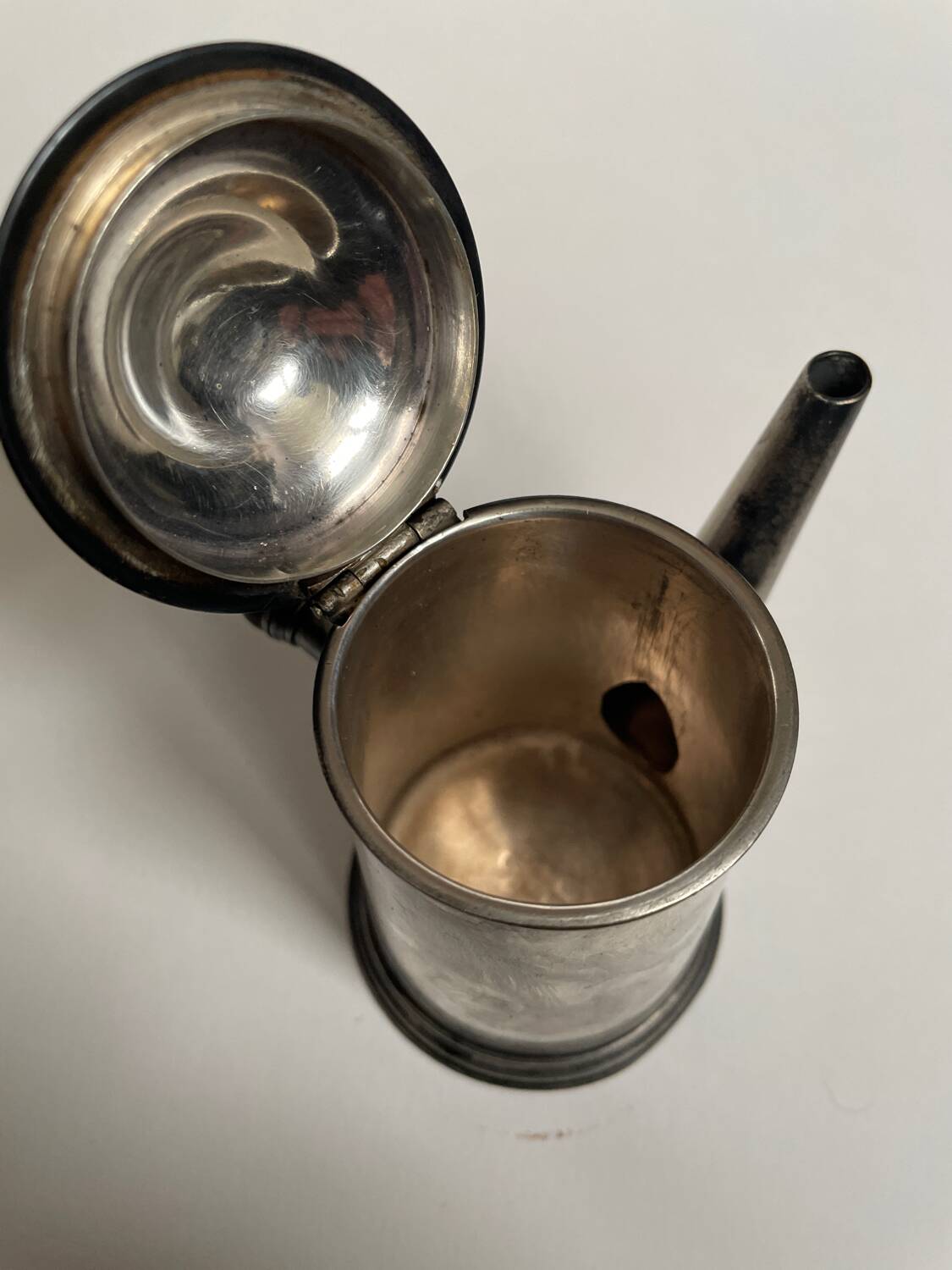 Christofle chocolate pot, silver-plated metal