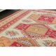 1970s Vintage Turkish Oushak Handmade Wool Cotton Cream Area Rug 172x231
