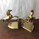 Goldeneye brass décor horses