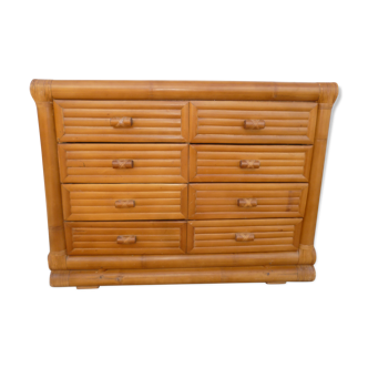 Bamboo chest of drawers