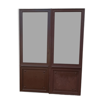 Glass furniture doors
