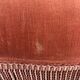 Vintage pink velvet fringe ottoman pouf