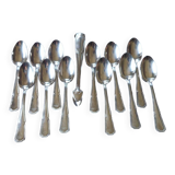 Mocha service: spoons and sugar tongs