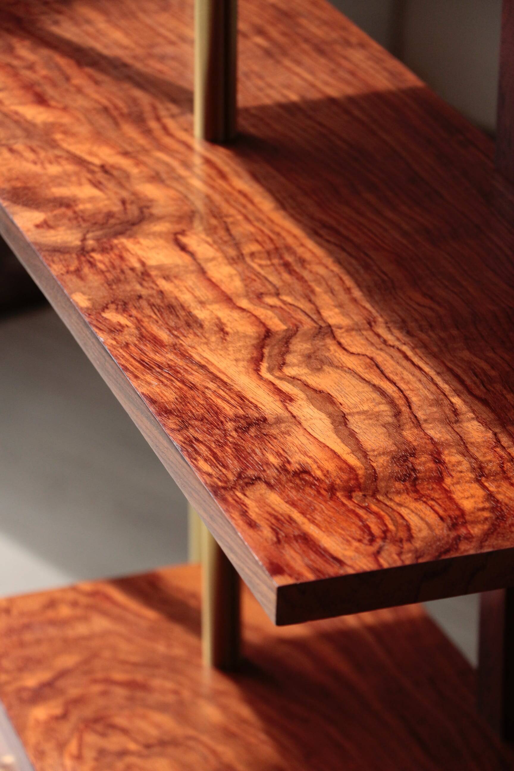 Illuminated Room Divider - Rosewood & Brass