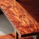 Illuminated Room Divider - Rosewood & Brass
