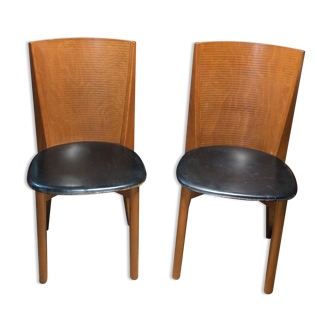 Paire de chaises italiennes