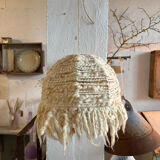 Abat jour en laine beige