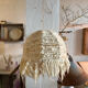 Beige wool lampshade