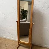 Large wooden standing mirror
