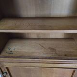 Vintage oak secretary shelf