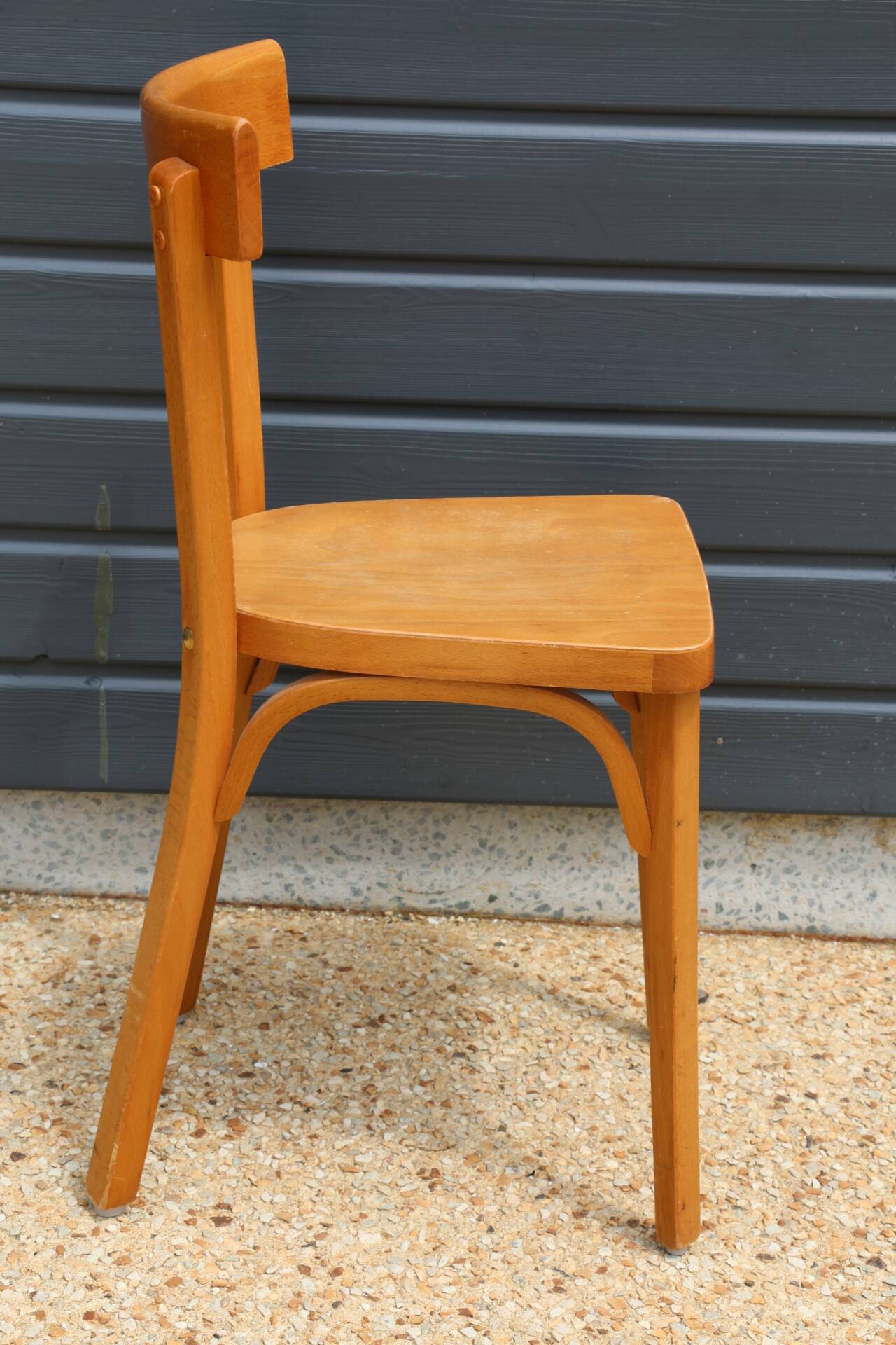 10 BAUMANN chairs N°18 light beech
