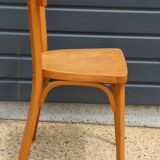 10 BAUMANN chairs N°18 light beech
