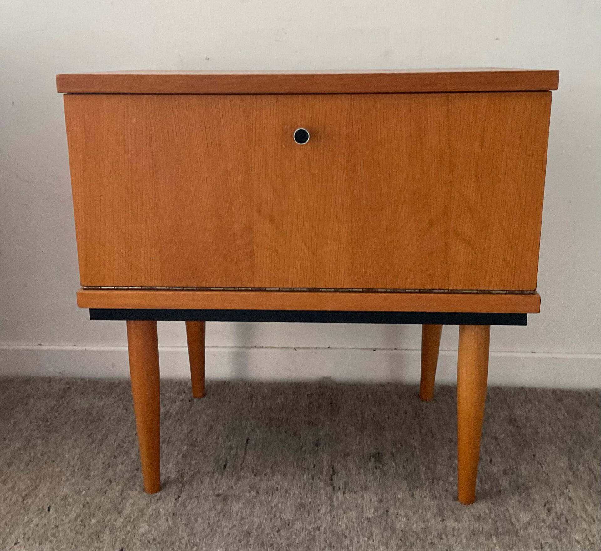 Table de Chevet vintage en teck années 60-70