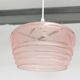 Pink glass ceiling lamp (per piece), 1960s