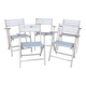 5 fauteuils de jardin en bois vintage  gleizes