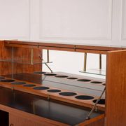 SK661 Cocktail Cabinet and Bar Stools by Johannes Andersen for Skaaning & Son 1960s