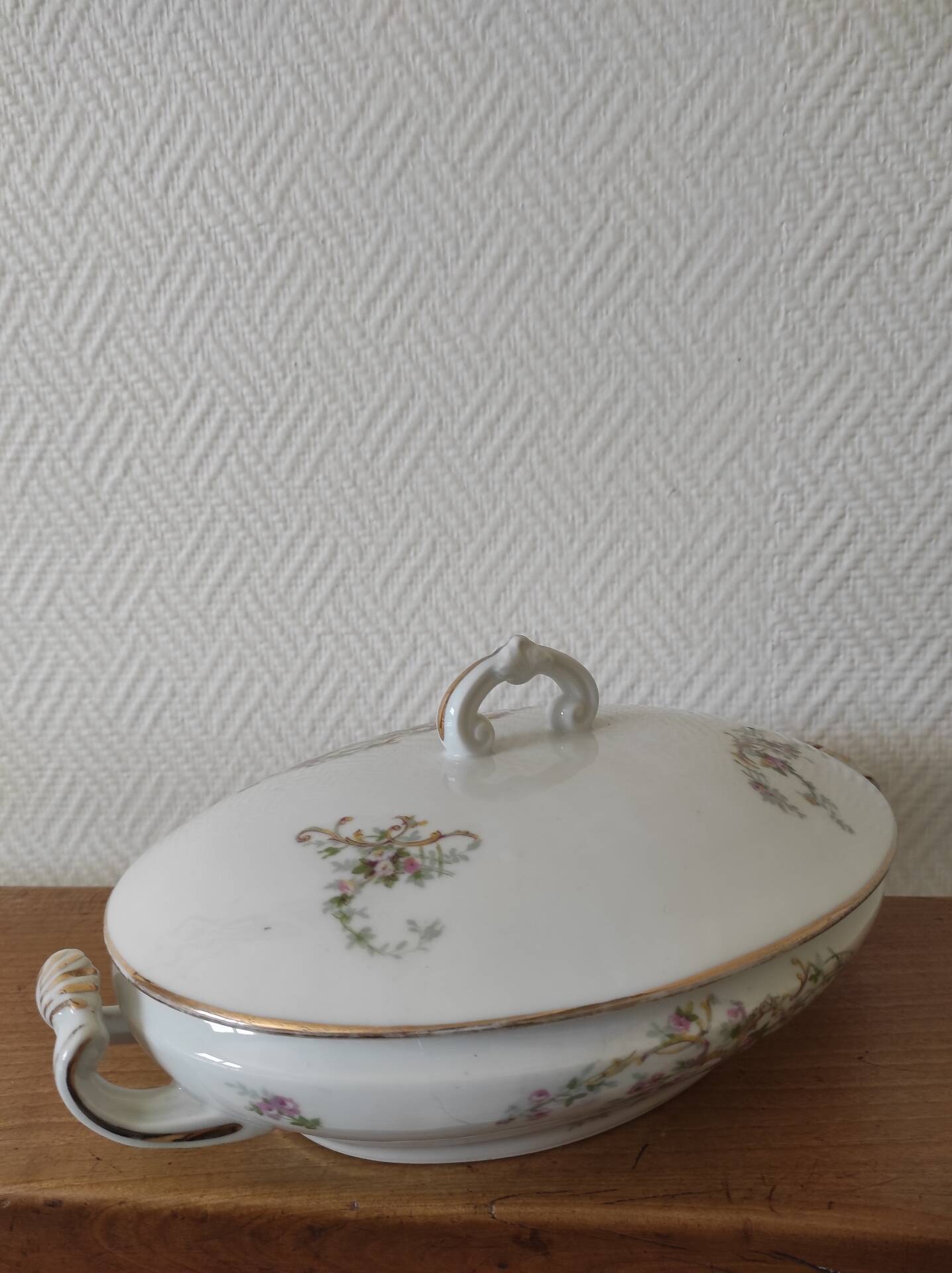 Soupière Légumière ancienne ovale contenance 600 ml