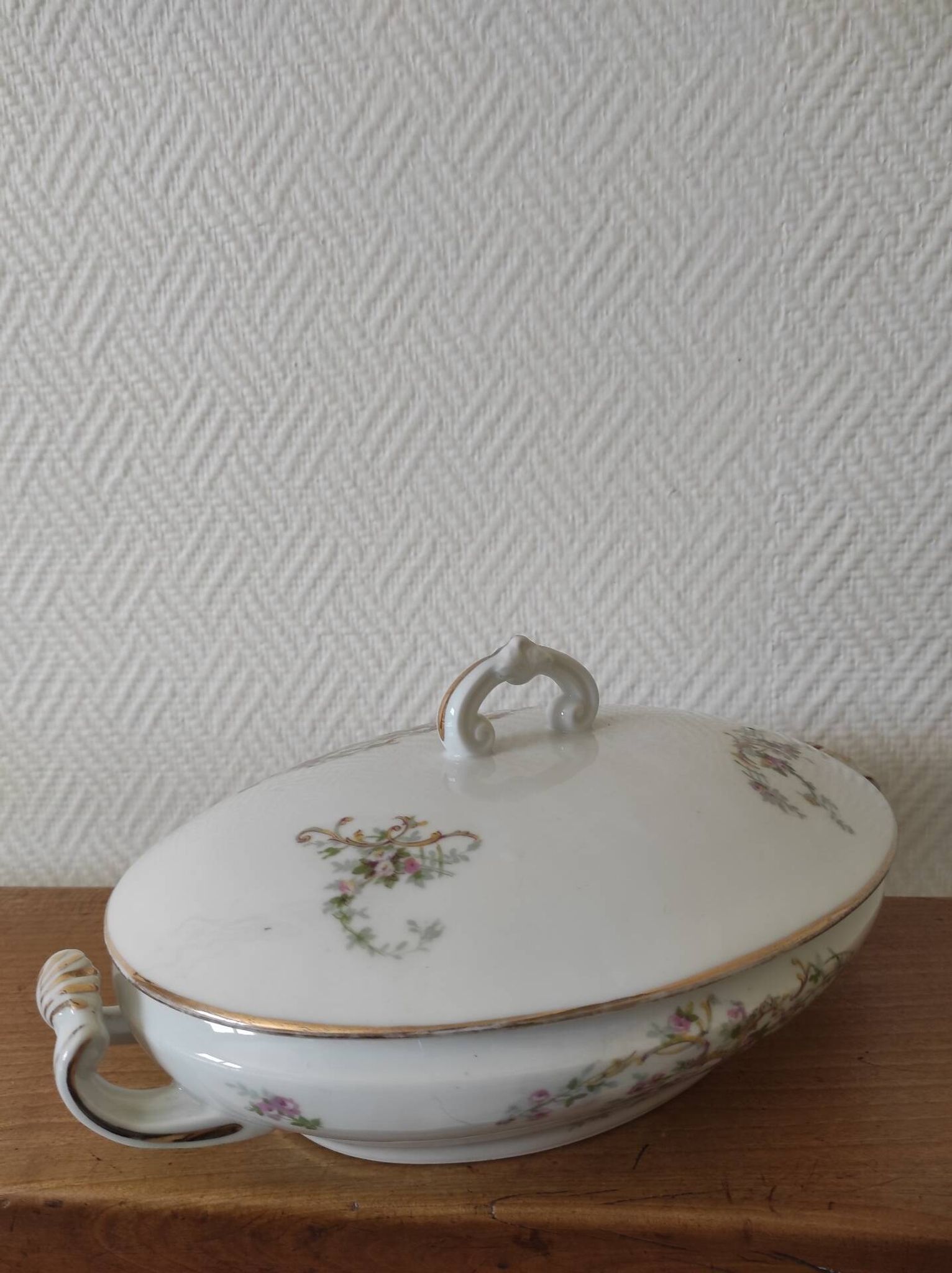 Soupière Légumière ancienne ovale contenance 600 ml