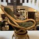 Pair of rattan armchairs