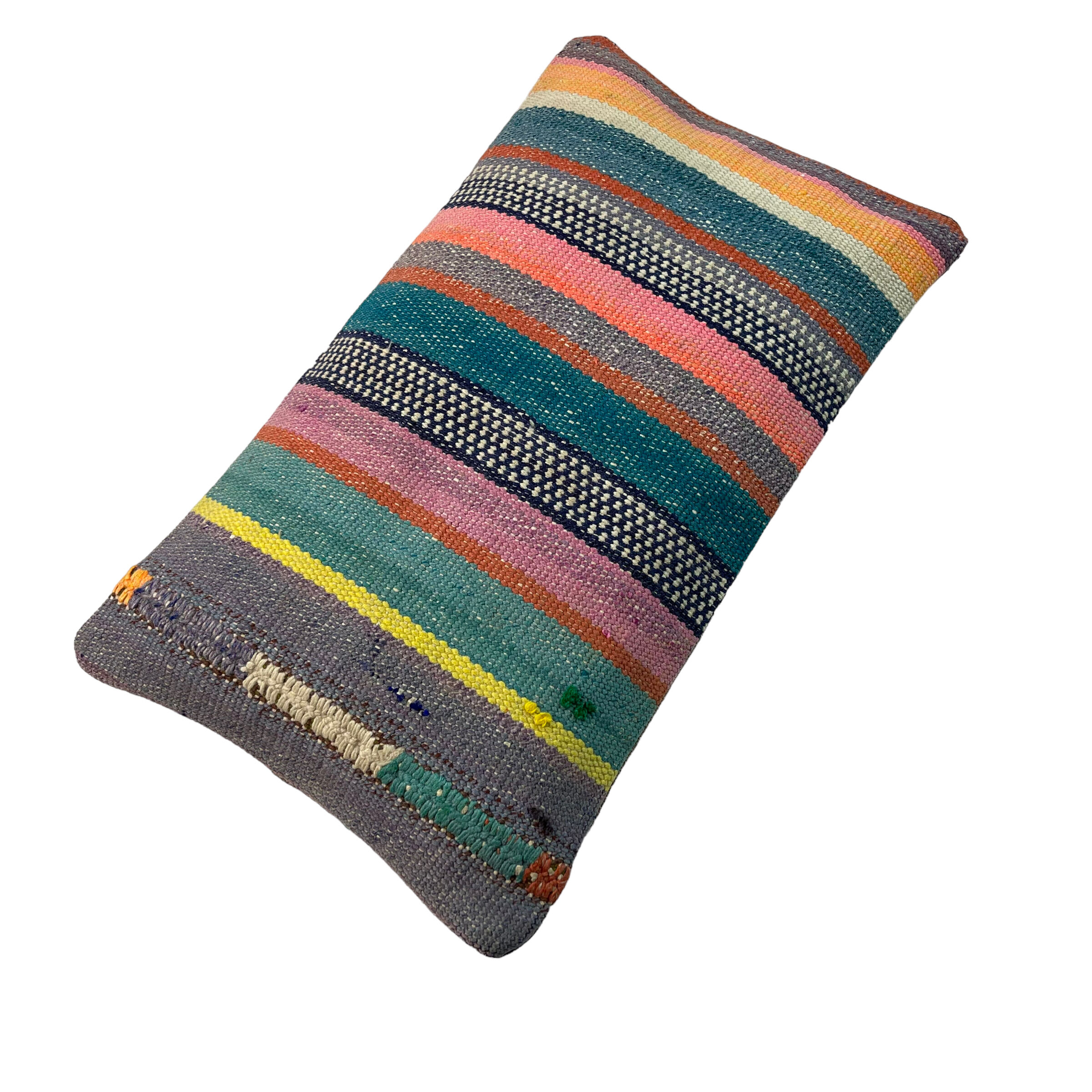 Vintage turkish kilim cushion cover 30x50cm