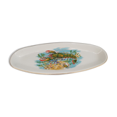 Large ceramic oval fish dish Sarreguemines