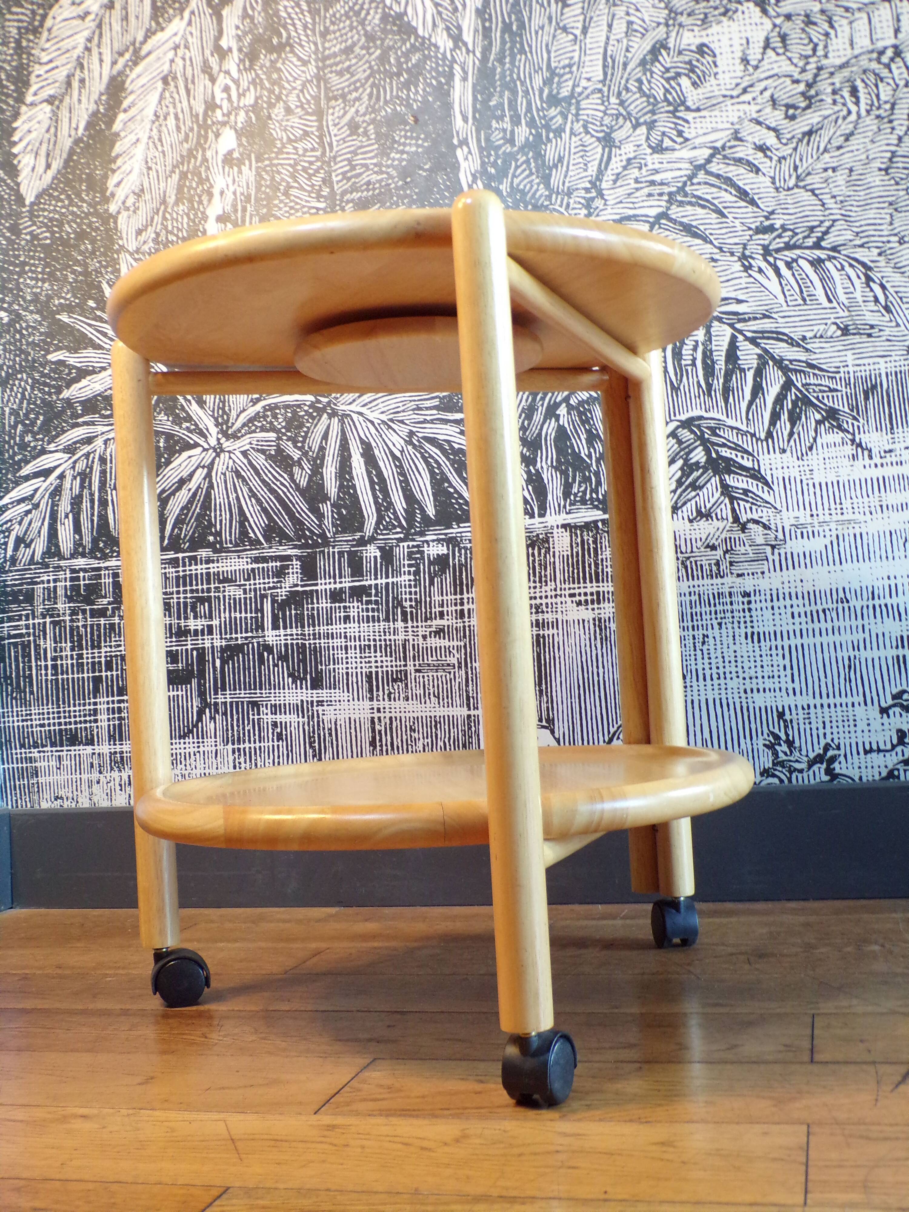 Side table 2 trays 1980 Italy