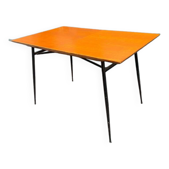 Table escamotable en teck - 1960