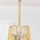 Vintage ceiling light by Carl Fagerlund for Orrefors - moulded golden glass, warm light, glass texture - 1960s - timeless design, gift idea.