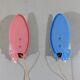2 Wall lamps pink & blue 1950’s