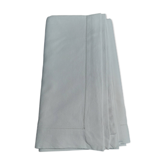Antique white granite cotton tablecloth 135 x 145 cm