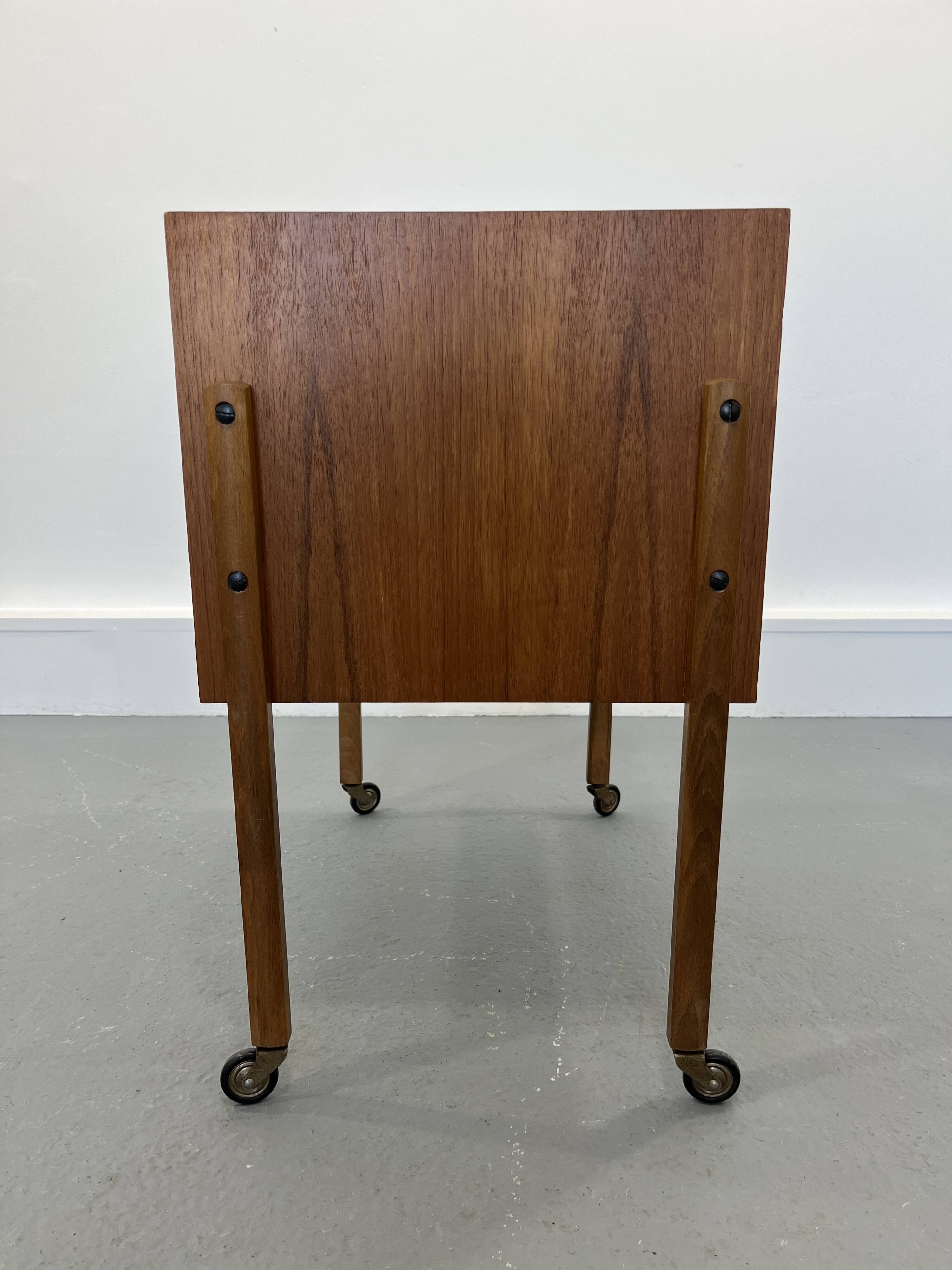 Wooden Sewing Cabinet, Horn Collection,Scandinavian 1960s