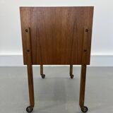 Wooden Sewing Cabinet, Horn Collection,Scandinavian 1960s