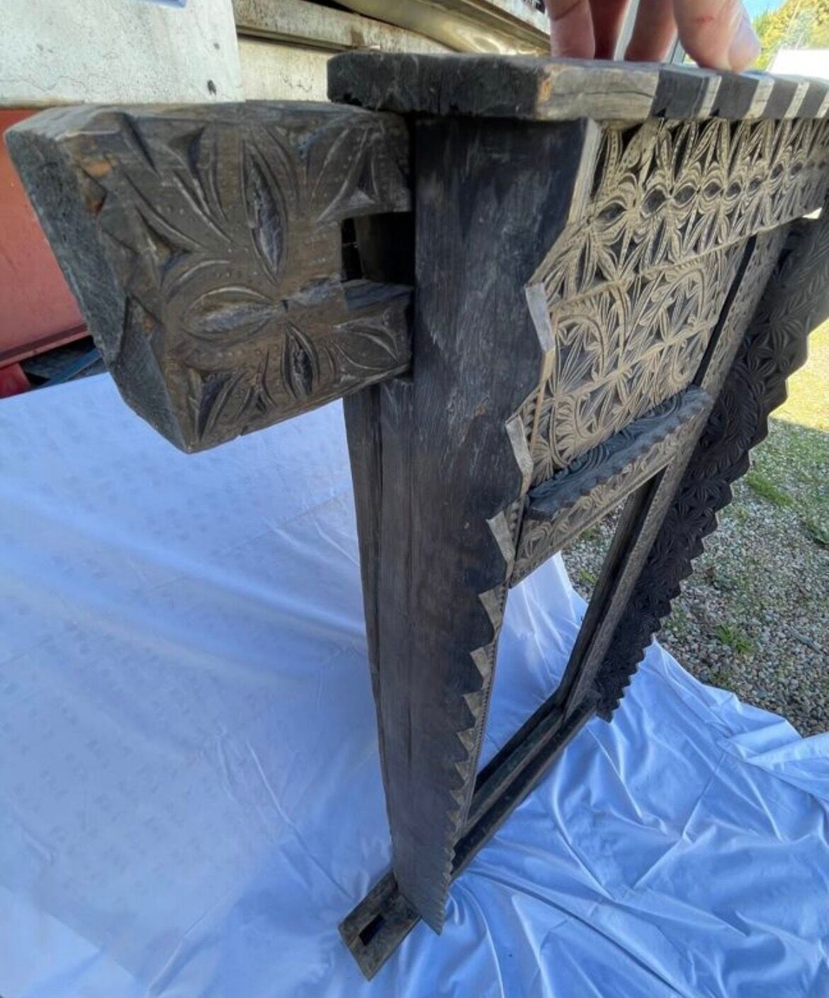 Large ancient door from the Himalayas.