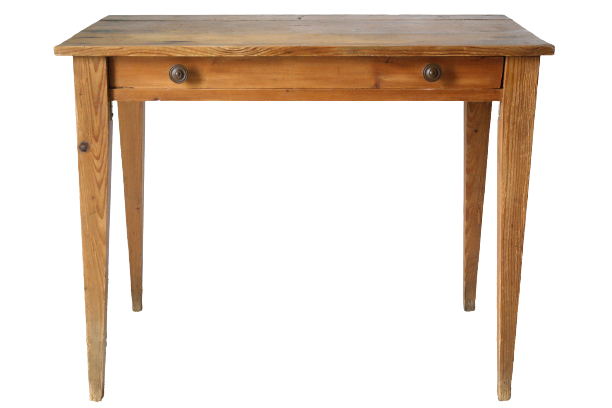 Farmhouse side table in old wood